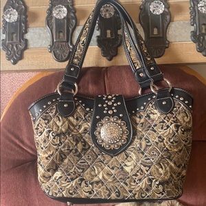 Montana west camp paisley bling purse
